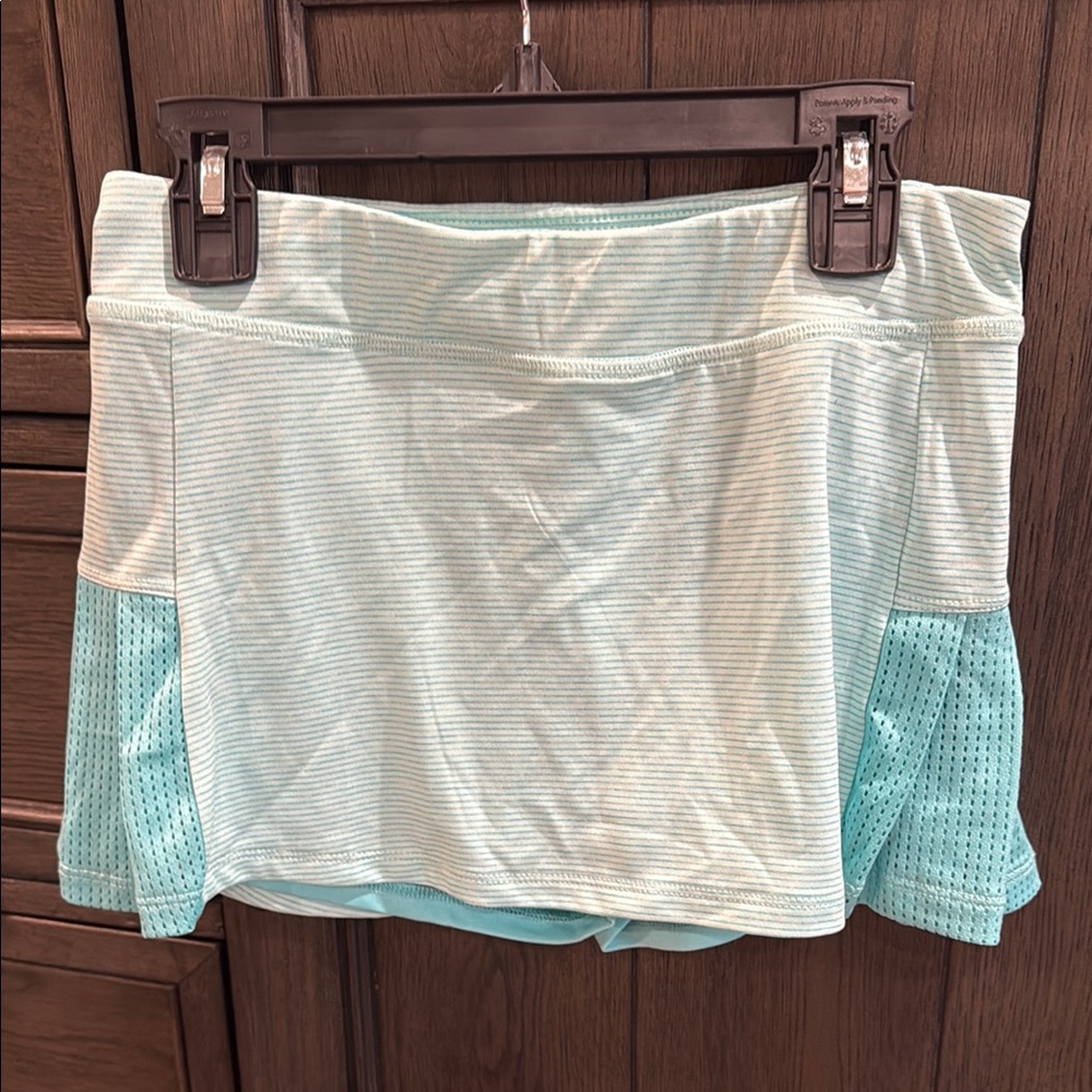 Girls Champion Athletic Skort Aqua/Mint Mesh Performance